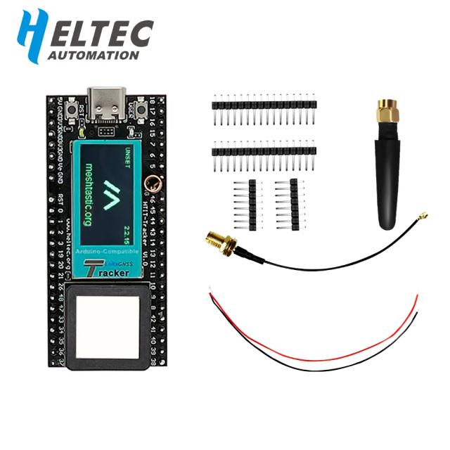 Rastreador Sem Fio Heltec ESP32 LoRa Meshtastic para Ativos com Wi-Fi, Bluetooth e GPS para Veículos, Bicicletas, Crianças, Animais de Estimação e Carros