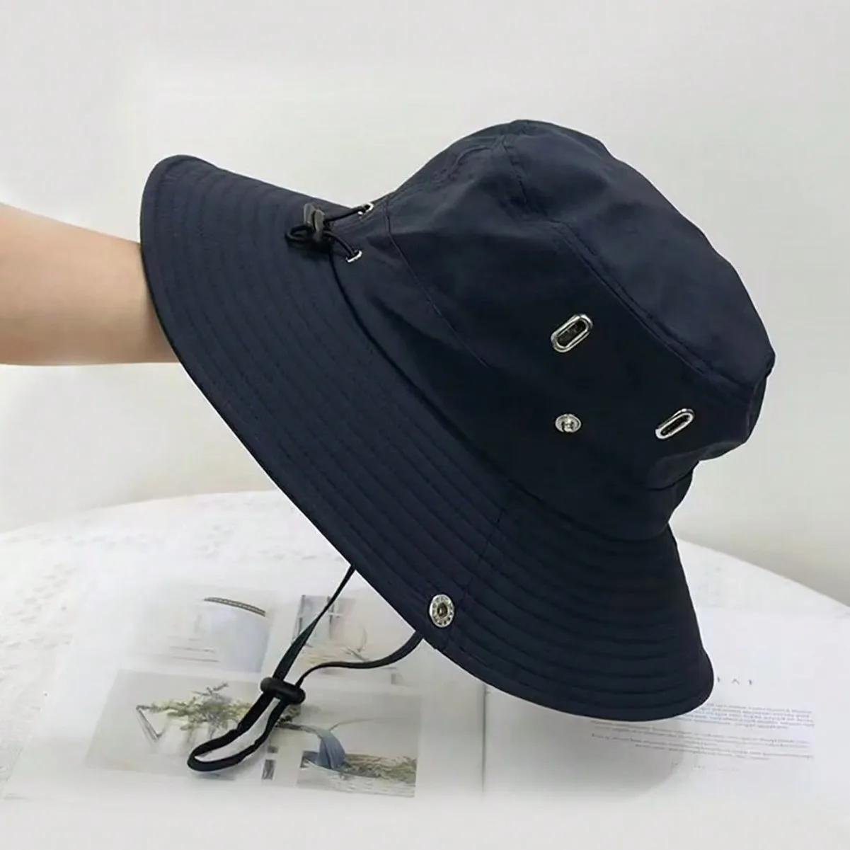 Chapéu de Verão Masculino com Proteção UV, Aba Larga, Ideal para Caça, Caminhadas, Pesca e Ciclismo - Image 1