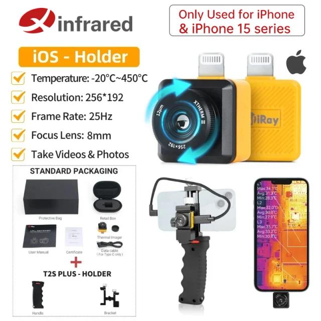 InfiRay T2S+ Câmera Térmica para Smartphone Android Tipo C
