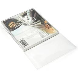 100 mangas externas transparentes e resseláveis para CD de 4 mil para conjunto de CD / 2 discos de 5 '', caixas de joias - Image 2