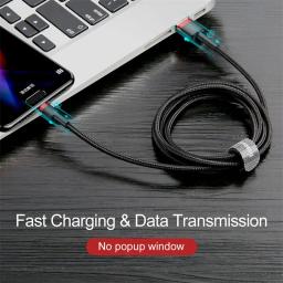 Cabo USB Tipo C Baseus para Huawei Honor Xiaomi Samsung Super Charge Cabo de Dados Carregador USB C Carregamento Rápido - Image 4
