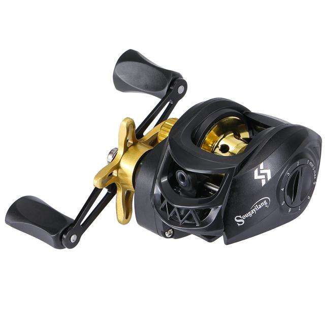 Carretilha Sougayilang Baitcasting Freio Magnético 7.2:1 8KG Água Doce