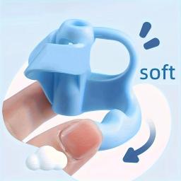 Corretores de aperto de caneta de silicone-aiílio para prática de escrita com porta-lápis de borracha macia, para melhor postura e correção de erros - Image 3