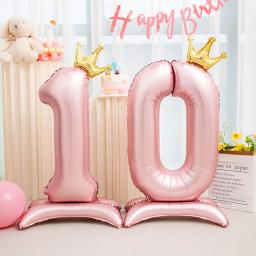 42 polegada coroa decoração rosa folha de alumínio digital balão número para festa de aniversário decoração suprimentos meninas aniversário favor - Image 2