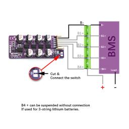 Placa de Equalização Ativa 1.2A BMS 3S 4S 5S 6S para Baterias de Lítio 18650 Li-ion LiFePo4 com Capacitor de Transferência de Energia - Image 4