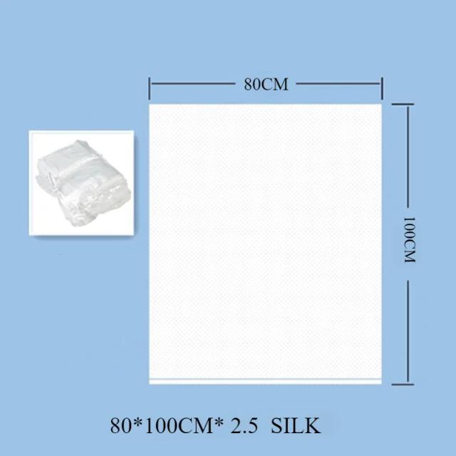 50 Sacos de Lixo PE Reforçados 80x100cm Ecológicos Grande Capacidade Transparentes