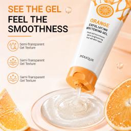 Laranja esfoliante gel removedor de manchas mortas iluminar peeling 50g reparação suave esfrega clarear hidratante hidratante cuidados com a pele coreano - Image 3