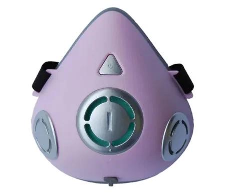 Máscara Facial Elétrica Antiembaçante com Purificação de Ar e Respirador Automático