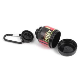 100ml esporte ao ar livre mini recipiente de proteína portátil garrafa de pó com chaveiro de soro funil de saúde caixa de medicina pequena xícara de água - Image 3