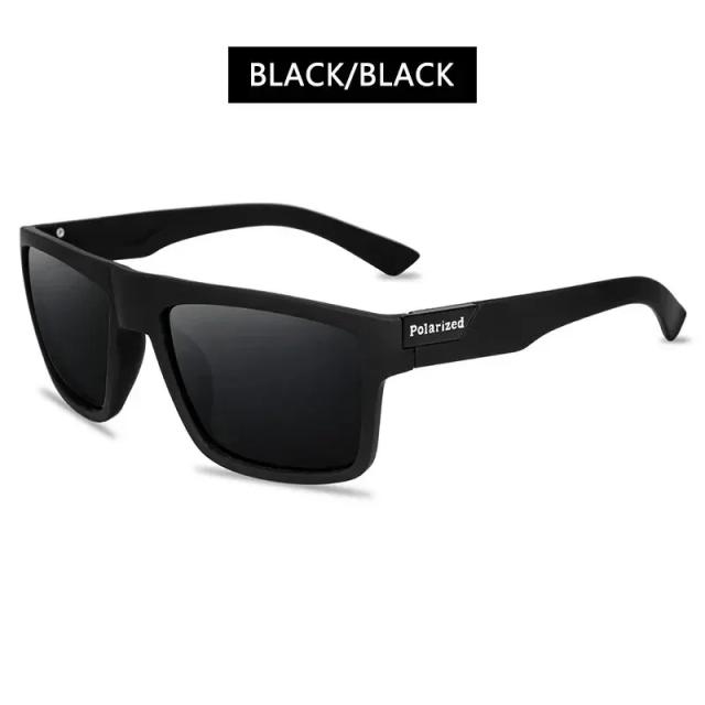 Óculos de Sol Quadrados Polarizados UV400 Preto - Moda e Proteção para Homens e Mulheres