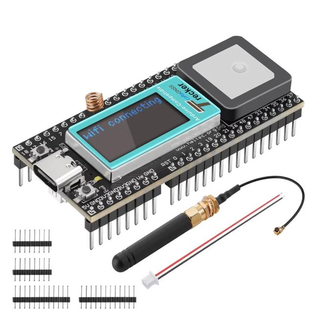 Kit de Desenvolvimento Heltec Wireless Tracker Meshcore ESP32-S3FN8 SX1262 Wi-Fi Bluetooth LoRa Compatível com Arduino GPS UC6580
