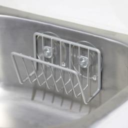 Suporte de esponja para pia de cozinha, ventosa de aço inoxidável, caddy de esponja, suprimentos de cozinha, organizador de cozinha de pia montado na parede - Image 2