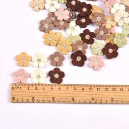 20 peças de apliques de flores mini de 2,1 cm, suprimentos de costura DIY para decoração de roupas, chapéus e bolsas, sem cola cp4325 - Image 4