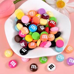 20 pçs resina doces contas de chocolate m feijão flatback cabochão apliques estatuetas ornamento jóias fazendo acessórios de cabelo - Image 1