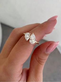 Anéis de zircônia em prata esterlina 925, com gota de água brilhante, para mulheres, presente, aniversário de casamento, joias finas de alta qualidade - Image 3