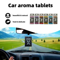 Os nossos aromatizadores de ar para carros de alta qualidade, modelo [Shape X], que podem ser usados como elementos decorativos para os espelhos retrovisores, estão disponíveis em conjuntos. - Image 4