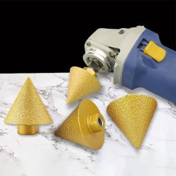 M14 rosca diamante chanfro bit 38/50mm cone perfuração expansível broca rebolo cerâmica telha chanfro - Image 3