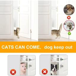 Trava de suporte para porta de gato, rolha ajustável para porta de cachorro, trava elástica, alça flexível, mantém a entrada do cão de estimação, fornecimento de portão - Image 5