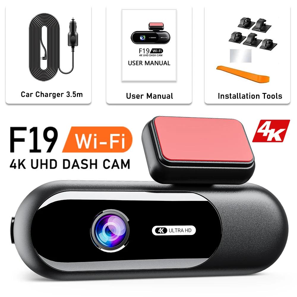 Câmera Veicular Dash Cam 4K UHD com Gravação Frontal e Traseira, Visão Noturna HDR, Wi-Fi Integrado e Modo de Estacionamento - Image 1