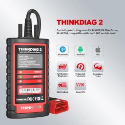 THINKCAR THINKDIAG 2 / KINGBOLEN Ediag Plus CAN FD Todos os Sistemas 15 Serviços de Redefinição Codificação de ECU Scanner OBD2 Ferramenta de Diagnóstico Automotivo - Image 1