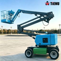 Plataforma Elevatória Tipo Tesoura Autopropelida, Especialmente Projetada para Terrenos Irregulares, Elevação Estável com Carga Pesada. - Image 6