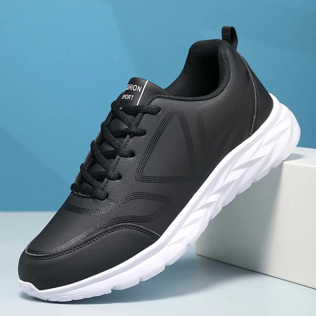 Sapatos masculinos tênis à prova dwaterproof água resistente ao desgaste sapatos de caminhada moda sapatos vulcanizados sapatos de treinamento masculino sapatos planos