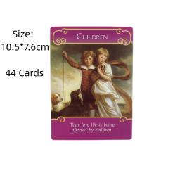 The Romance Angels Oracle Cards Um 44 Tarot Inglês ou Espanhol Adivinhação Edição Baralho Borad Games - Image 3