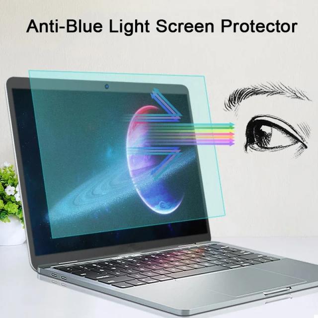 Protetor de Tela Anti-Luz Azul para Laptop - Filme Fosco Anti-Reflexo