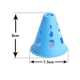 10pc marcação treinamento estrada cone solução de controle tráfego para treinamento de futebol e estádio engrossado à prova vento patinação pilha - Image 2
