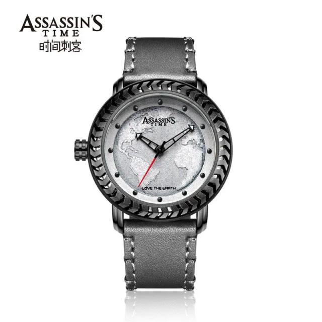 Relógio Masculino Assassin's Time Personalizado Tema Ambientalista