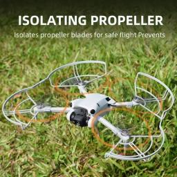Brdrc hélice guarda para dji mini 4 pro drone hélices de liberação rápida protetor adereços asas lâminas paddle gaiola capa acessório - Image 4