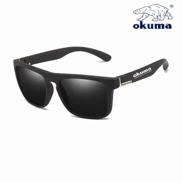 Óculos de sol polarizados Okuma UV400 para homens e mulheres ao ar livre caça, pesca, bicicletas de condução, caixa opcional de óculos de sol