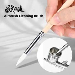 Hobby modelo de construção diy acessórios ferramenta aerógrafo escova limpeza rápida resistência à corrosão ms138 mooshi pistola aerógrafo - Image 1