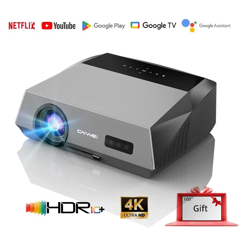 Projetor CAIWEI A10Q 4K Certificado Google 1080P Full HD Auto Foco Alta Luminosidade 4000 Ansi WiFi6 Projeção Cinéma em Casa - Image 1