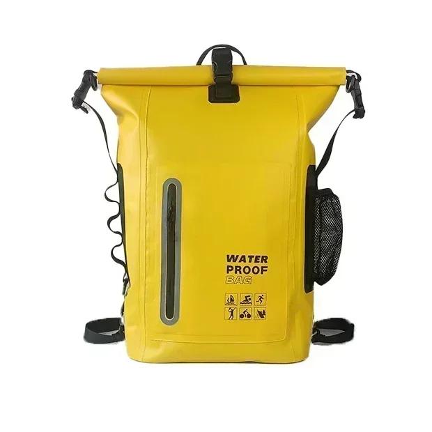 Mochila impermeável ao ar livre 25l de alta capacidade sacos de natação mochila grande capacidade saco de acampamento edc saco de viagem para homem