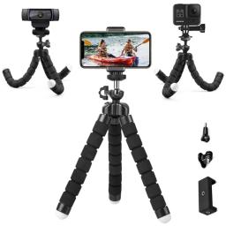 Mini universal fotografia polvo tripé monopé telefone mini câmera telefone webcam titular clipe smartphone monopé tripe suporte - Image 6