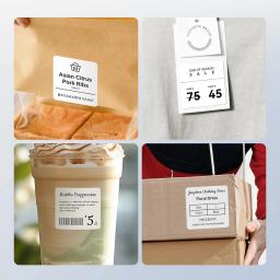 Original niimbot b21/b1/b3s/b31 branco transparente etiqueta tamanho grande auto-adesivo à prova dwaterproof água etiqueta de preço papel térmico - Image 4