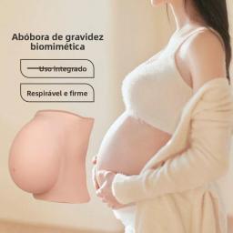 Barriga de Gravidez Falsa de Silicone Leve e Integrada para Simulação de Maternidade, Adereço para Filmes e Fotografia - Image 1