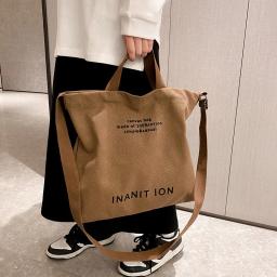 Bolsas mensageiras japonesas de lona para homens e mulheres, bolsas de lona lavada e reforçada, bolsas urbanas modernas de grande capacidade. - Image 1