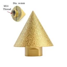 M14 rosca diamante chanfro bit 38/50mm cone perfuração expansível broca rebolo cerâmica telha chanfro - Image 5