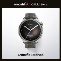 Amazfit equilíbrio 46mm relógio inteligente treinador de sono banda dupla gps 150 + modos esportivos relógio inteligente prontidão para android ios telefone - Image 1