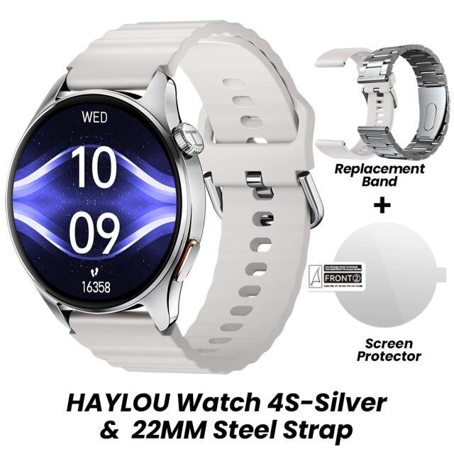 HAYLOU 4S Smartwatch GPS AMOLED 1.43" 120+ Modos de Treino