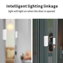 Sensor de Porta e Janela Inteligente Tuya WiFi, Detector de Contato Sem Fio para Automação Residencial e Sistema de Segurança - Image 2
