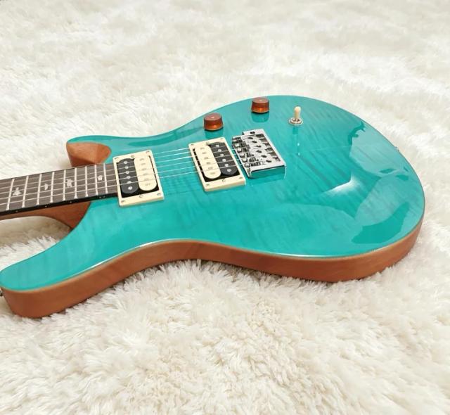 Guitarra Elétrica Estilo PRS Mogno Verde 6 Cordas