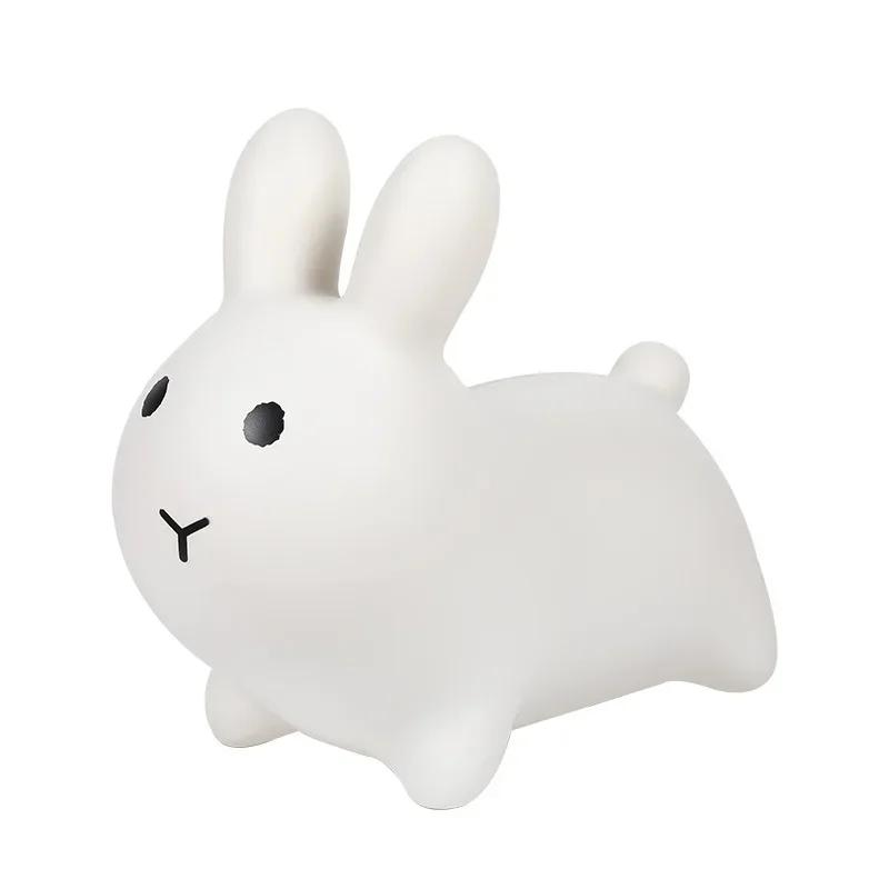 Funil de coelho inflável macio bonito crianças animal coelho bouncer pvc saltando passeio em crianças brinquedos do bebê jogar
