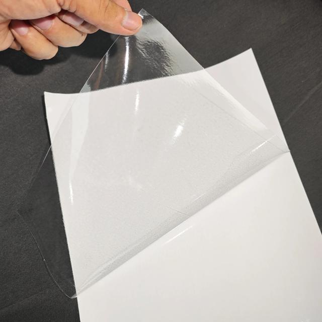 Papel Adesivo Holográfico Vinil Transparente Autoadesivo à Prova d'Água 100 Folhas