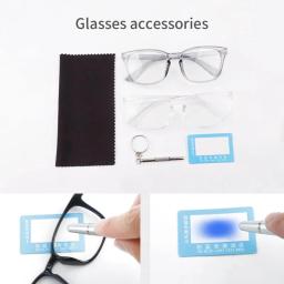 Óculos Transparentes para Computador com Armação Quadrada Unissex, Anti Luz Azul, Bloqueadores de Luz, Óculos Ópticos - Image 4