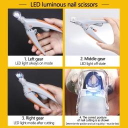 Tesoura profissional para cortar unhas de animais de estimação, com luz LED, para gatos e cães, ferramenta para cortar unhas, tesoura para cortar as garras, acessório para animais de estimação. - Image 6