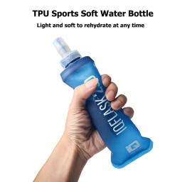 250ml/500ml garrafa de água dobrável balão macio esporte garrafa de água saco de água dobrável garrafa de água correndo acampamento caminhadas - Image 6