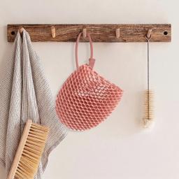 Luvas esfoliantes de banho Honeycomb, disponíveis em várias cores, limpam a pele e são seguras, respiráveis e inodoras. - Image 6